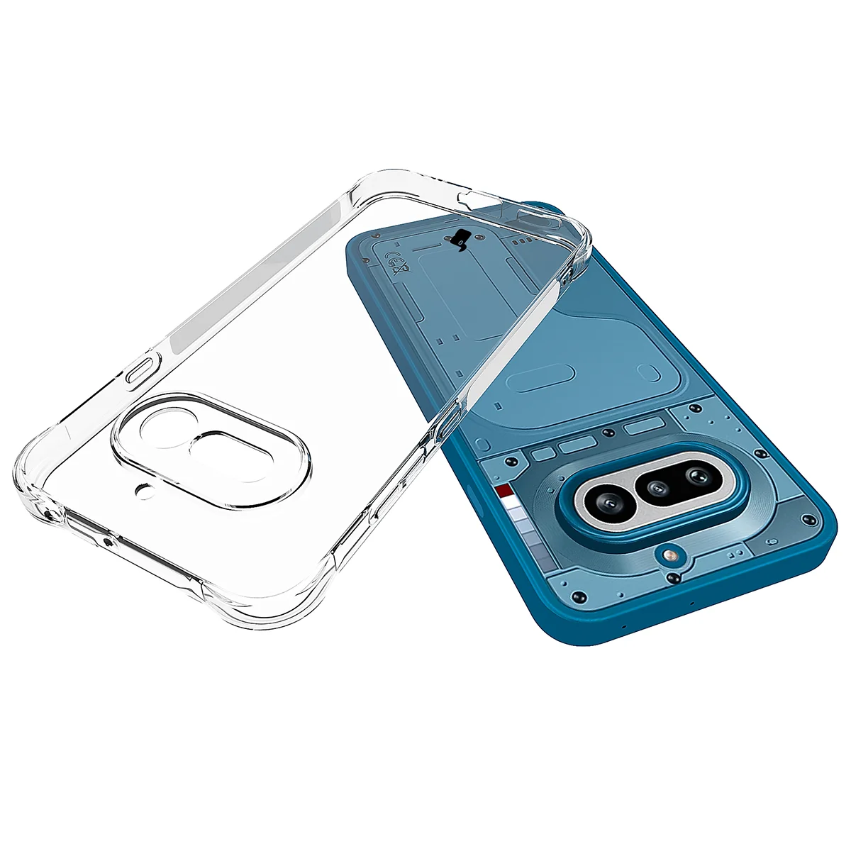 Dedicated cutouts and raised edges for the camera in the Bizon Case Salpa for Nothing Phone (4a)