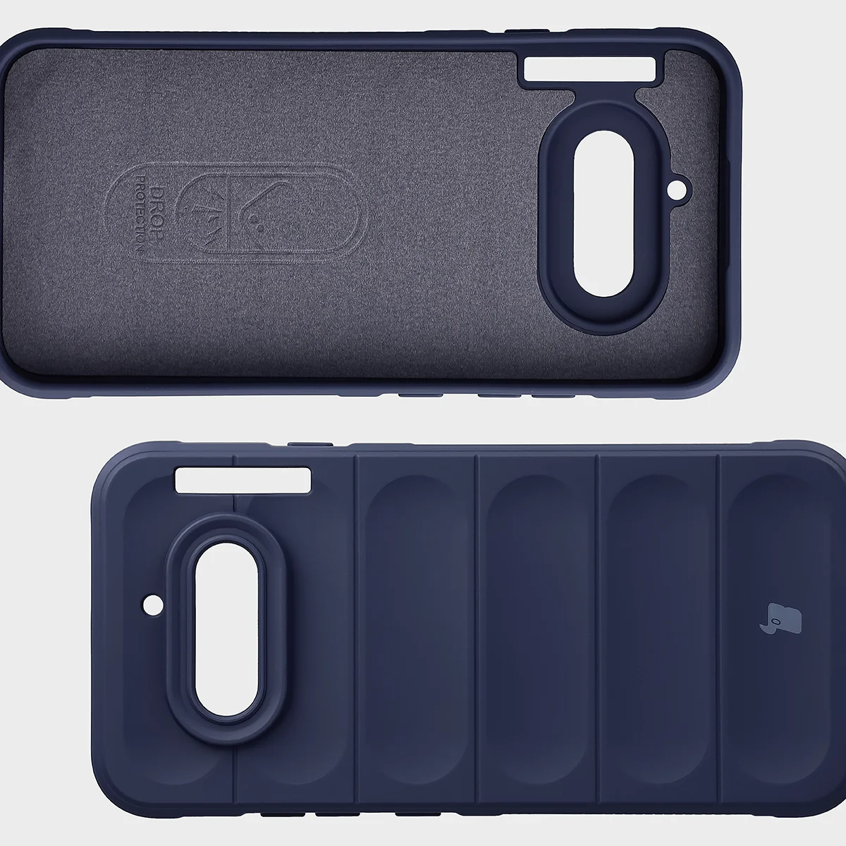Wyściółka z mikrofibry, wyżłobienia na pleckach i wzmocnione narożniki w etui Bizon Case Tur do Nothing Phone (4a)