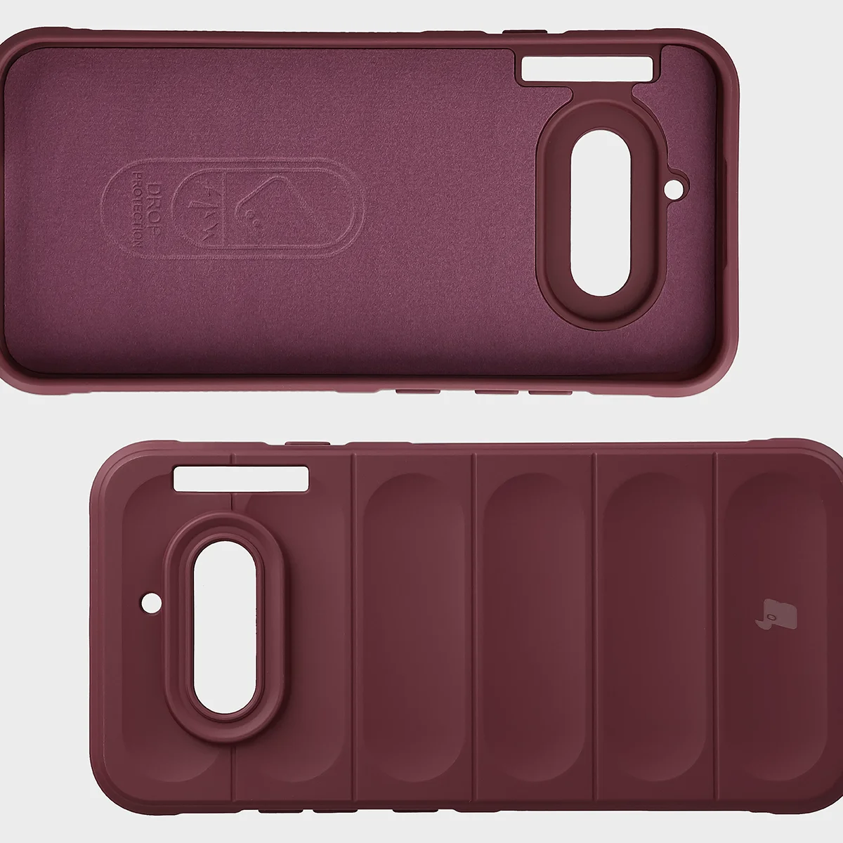 Wyściółka z mikrofibry, wyżłobienia na pleckach i wzmocnione narożniki w etui Bizon Case Tur do Nothing Phone (4a)