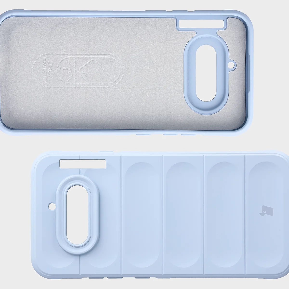 Wyściółka z mikrofibry, wyżłobienia na pleckach i wzmocnione narożniki w etui Bizon Case Tur do Nothing Phone (4a)