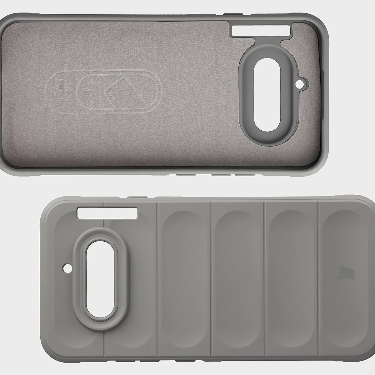 Wyściółka z mikrofibry, wyżłobienia na pleckach i wzmocnione narożniki w etui Bizon Case Tur do Nothing Phone (4a)