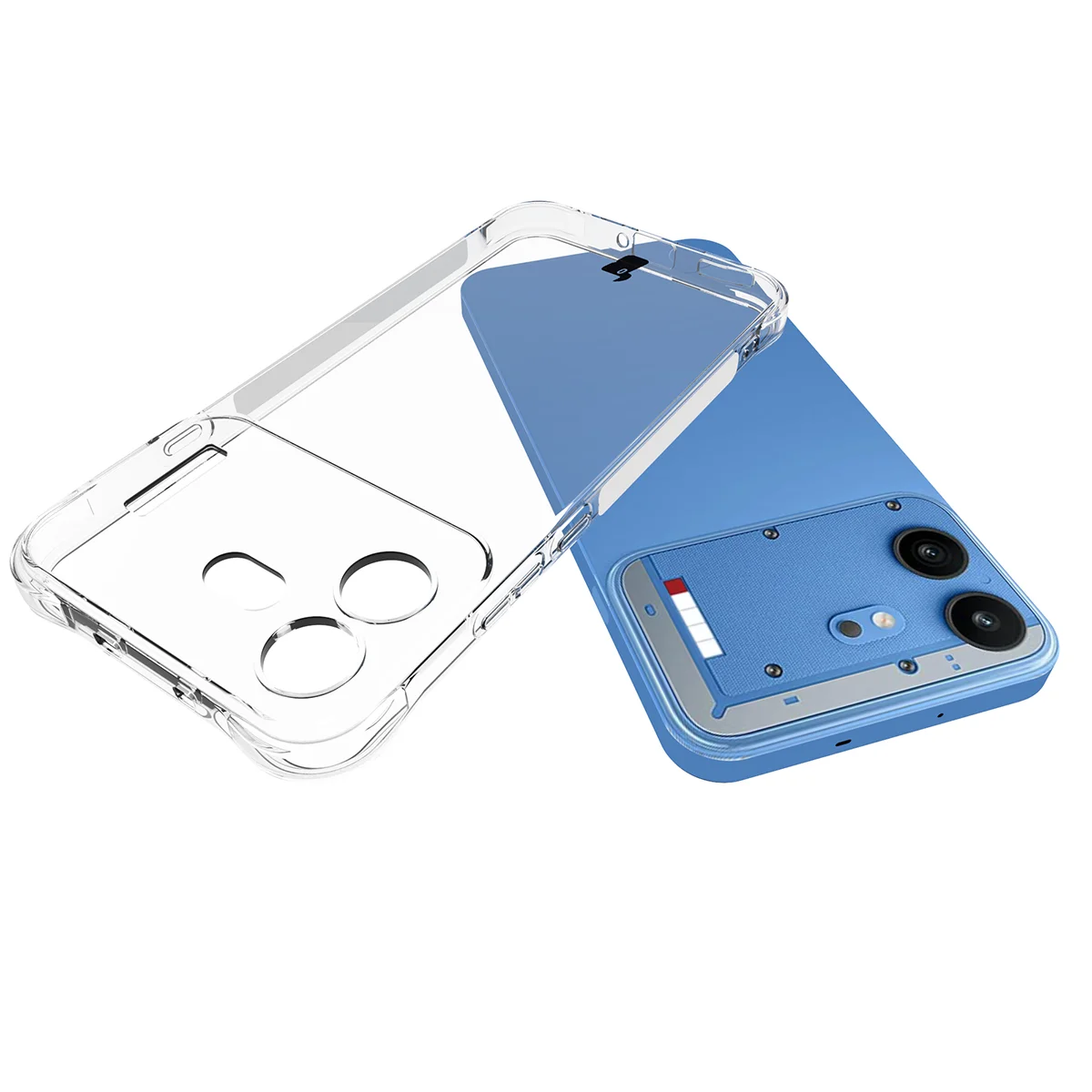 Dedicated cutouts and raised edges for the camera in the Bizon Case Salpa for Nothing Phone (4b)