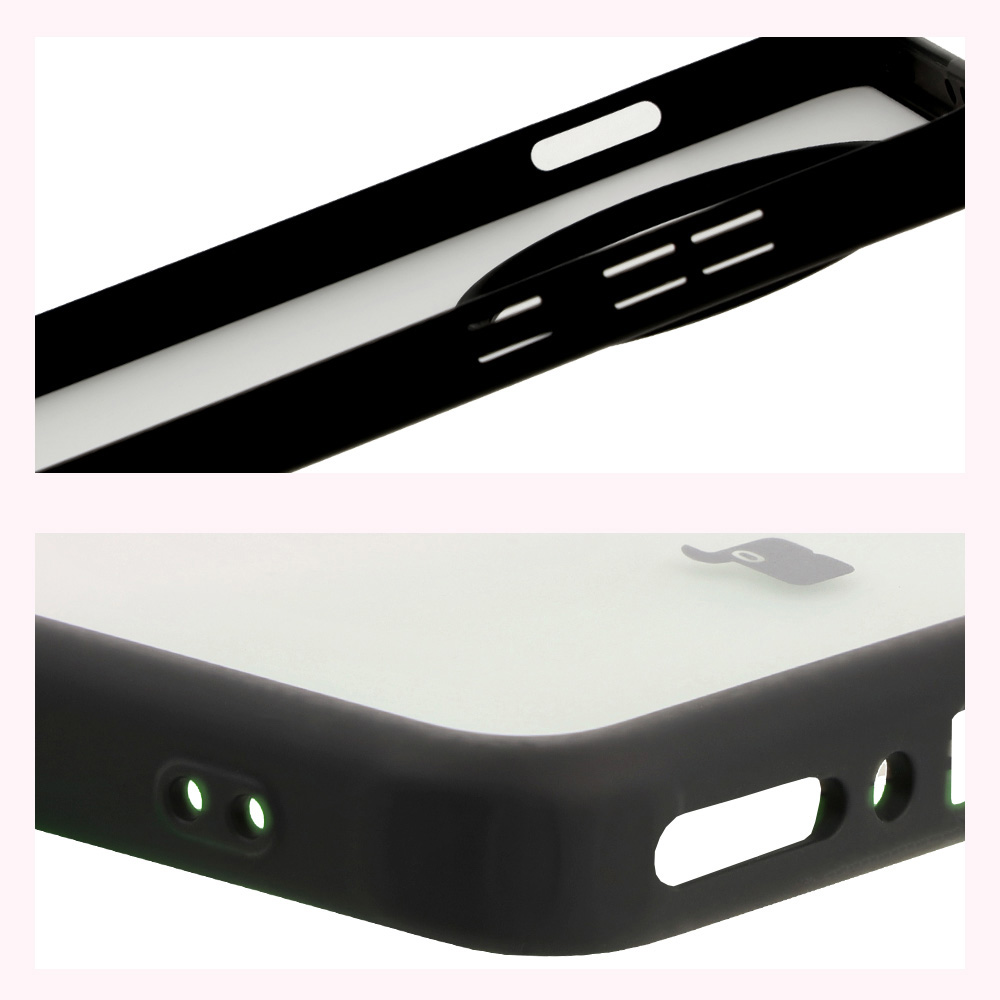 Wzmocnione narożniki i podwyższone ranty ekranu w etui Bizon Case Angelo