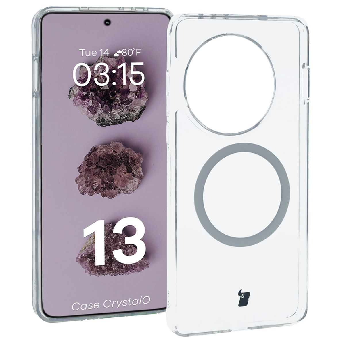 Transparentes Etui Bizon Case CrystalO für OnePlus 13