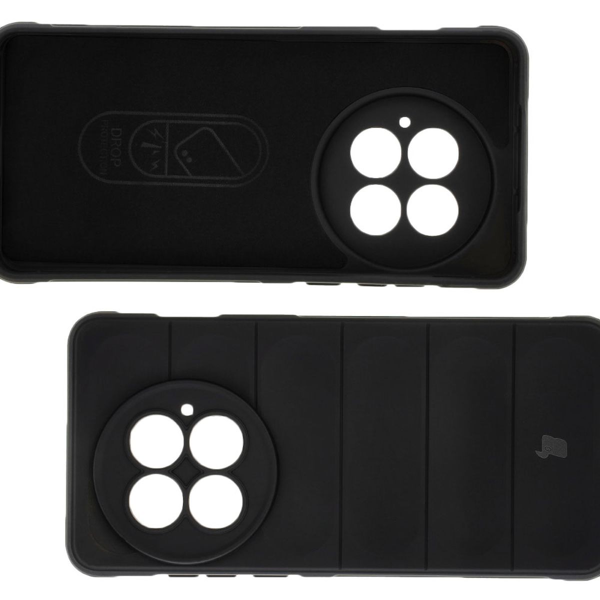 Mikrofaser-Futter, Vertiefungen auf der Rückseite und verstärkte Ecken im Bizon Case Tur Etui