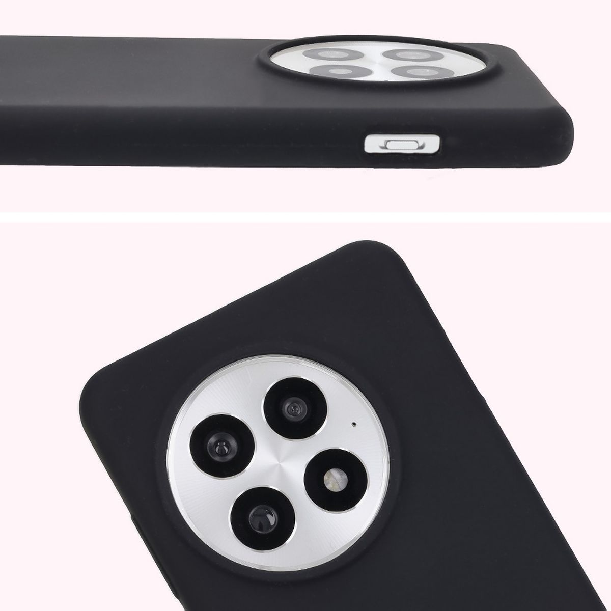 Prim-plan pe decupajul pentru lentile în husa Bizon Soft Case