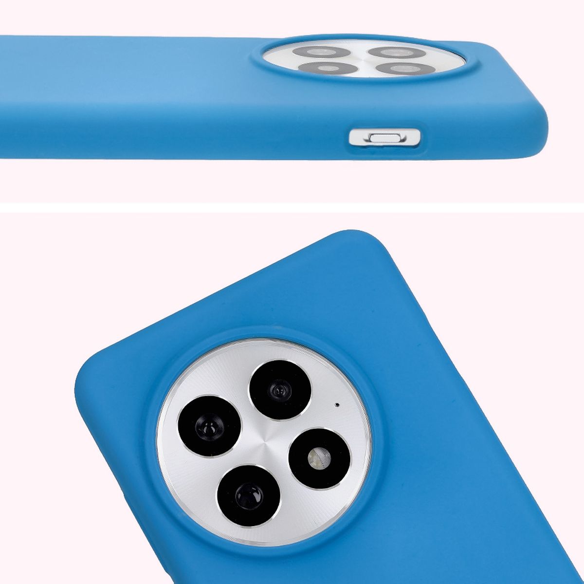 Prim-plan al decupajului pentru lentile în husa Bizon Soft Case