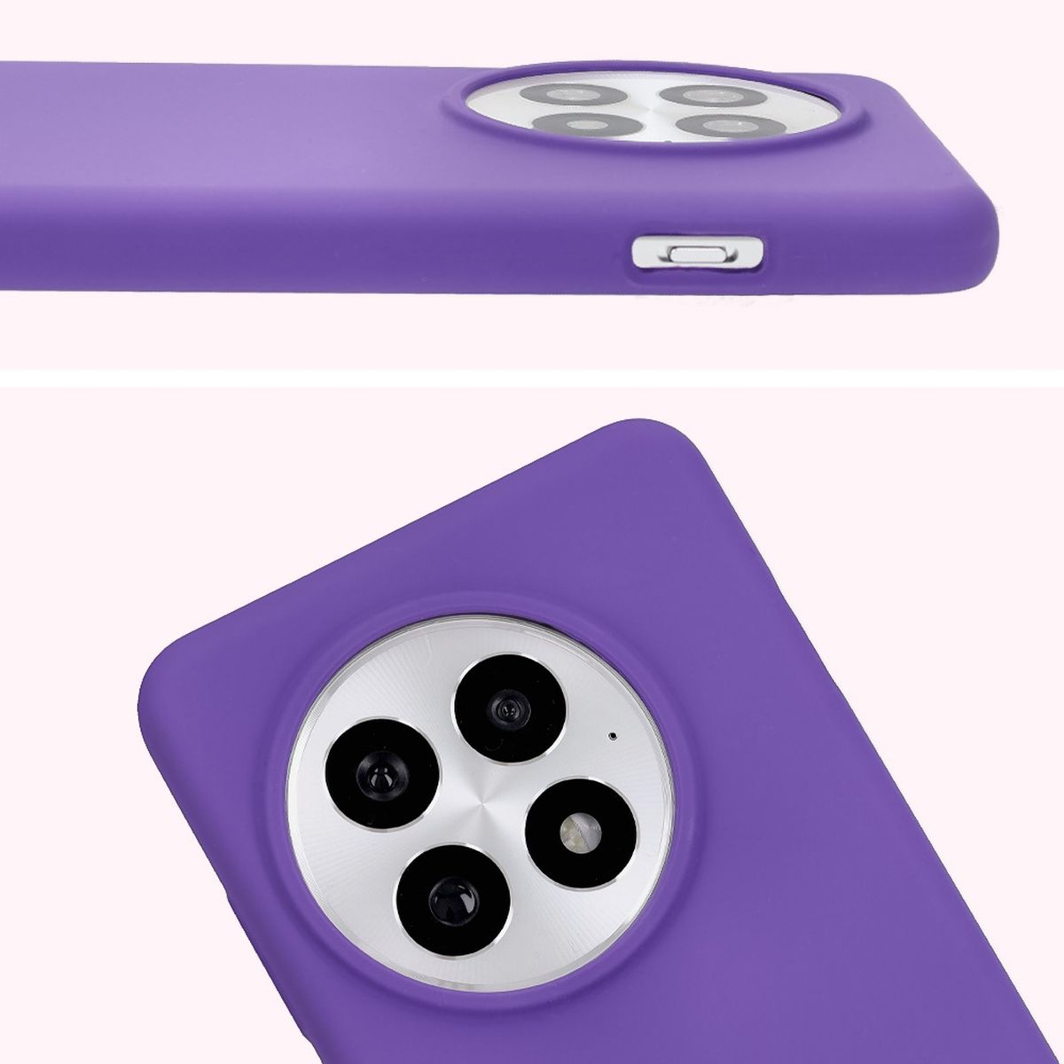 Prim-plan al decupajului pentru lentile în carcasa Bizon Soft Case
