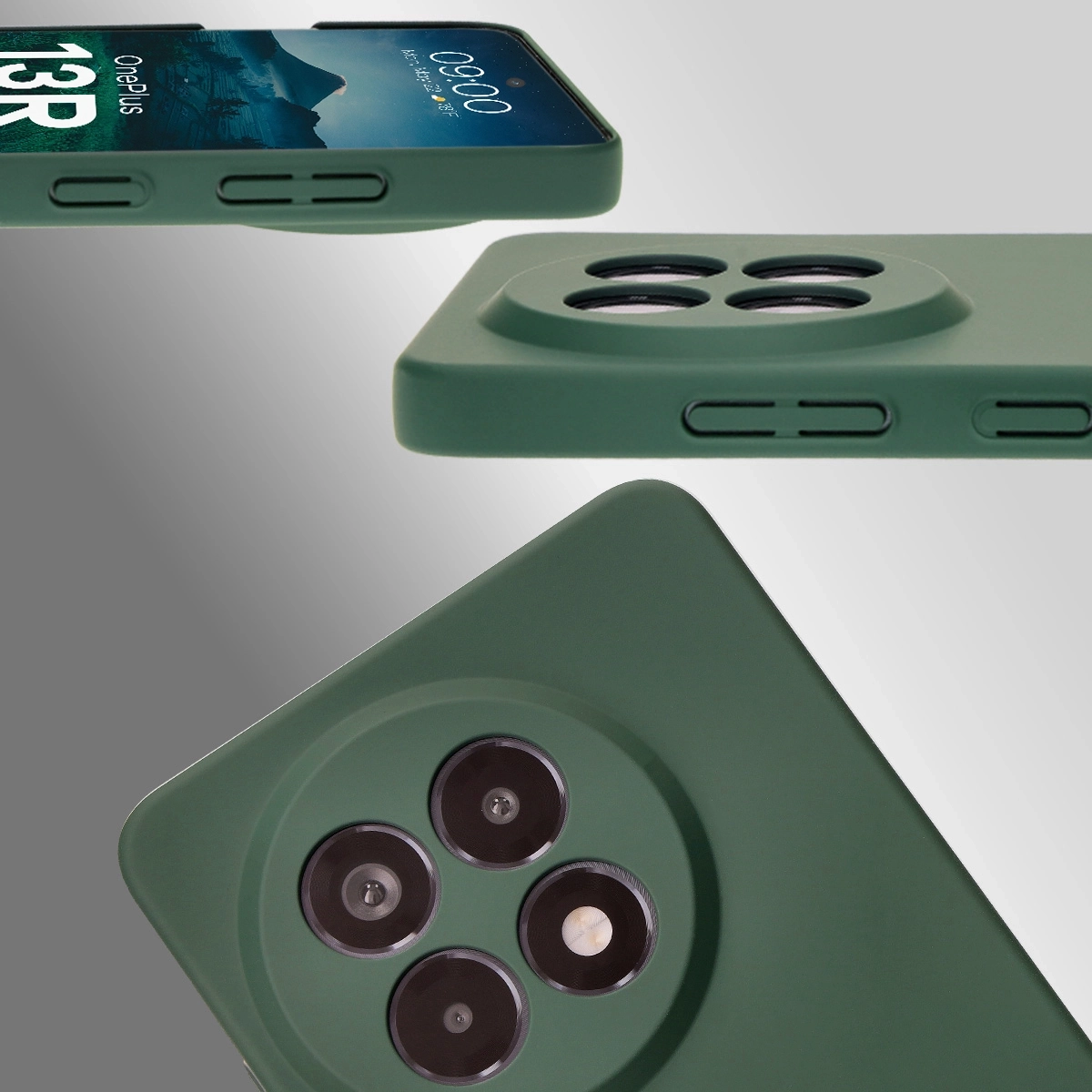 Dedizierte Ausschnitte und erhöhte Kanten für Kamera und Bildschirm im Bizon Case Łupka Etui