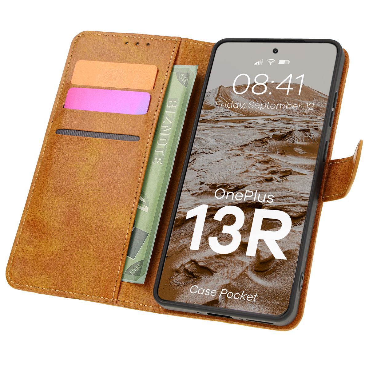 Bizon Case Pocket mit Klappe für OnePlus 13R