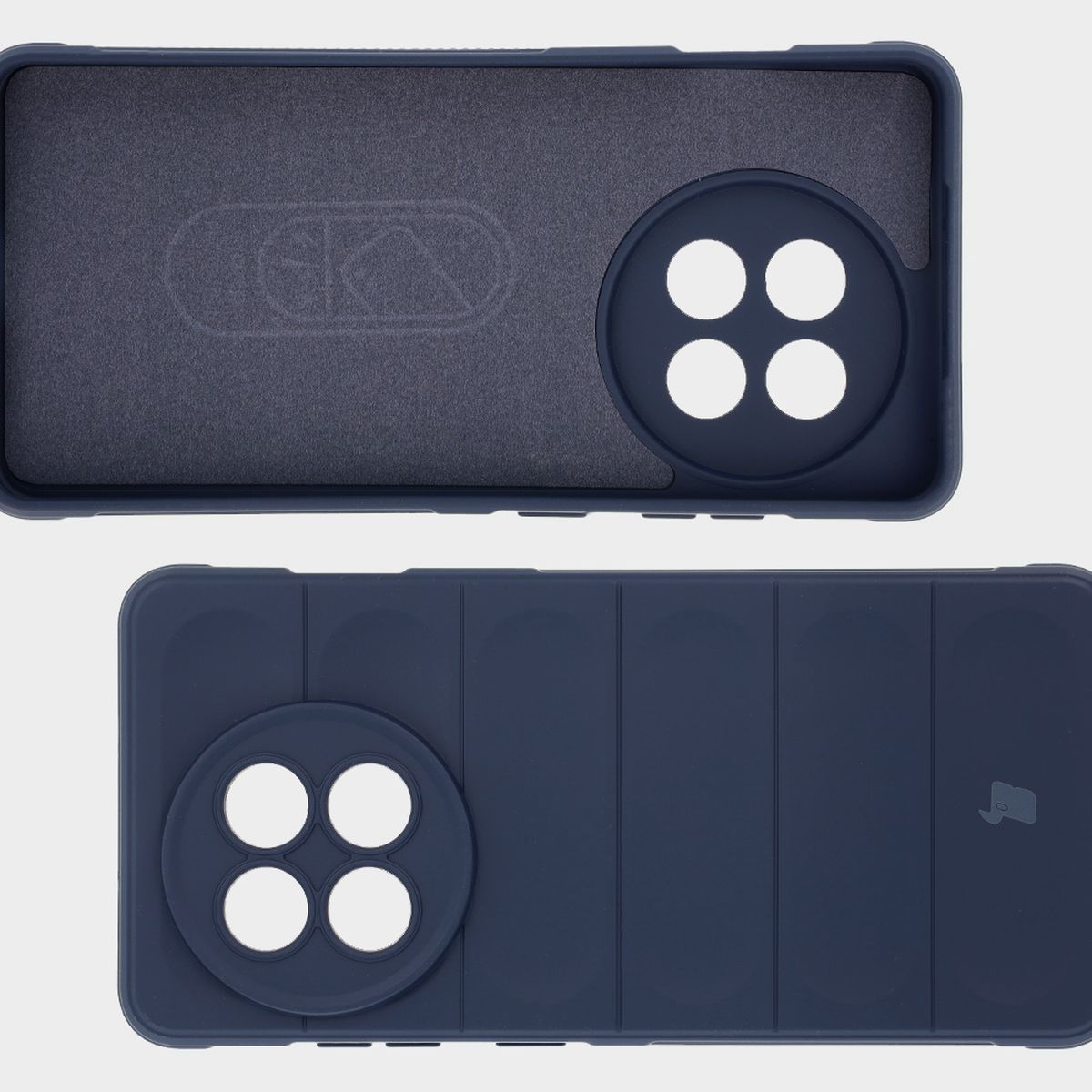 Mikrofaser-Innenfutter, Vertiefungen auf der Rückseite und verstärkte Ecken im Bison Case Tur Etui