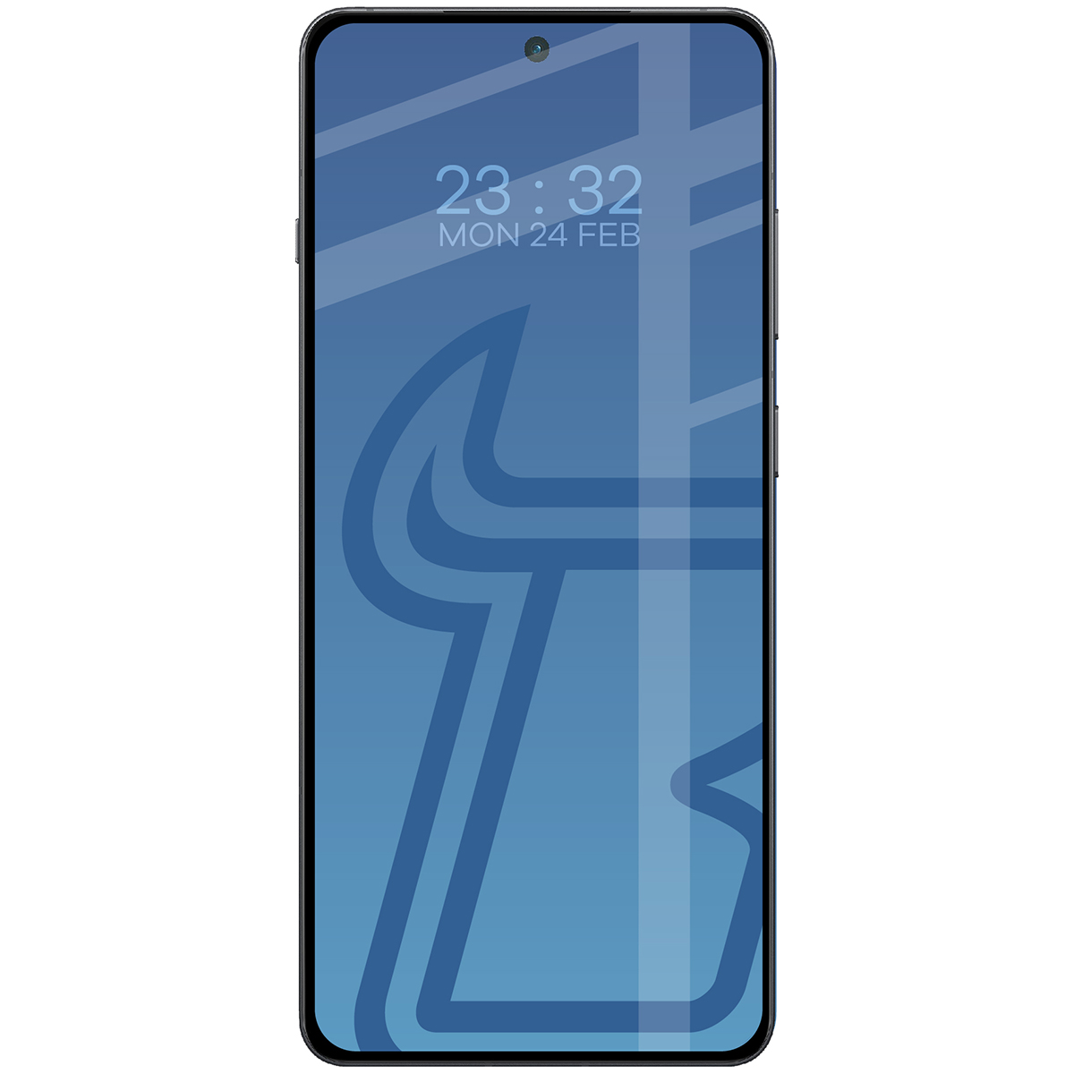 Szkło Bizon Glass Edge 2 nałożone na ekran telefonu