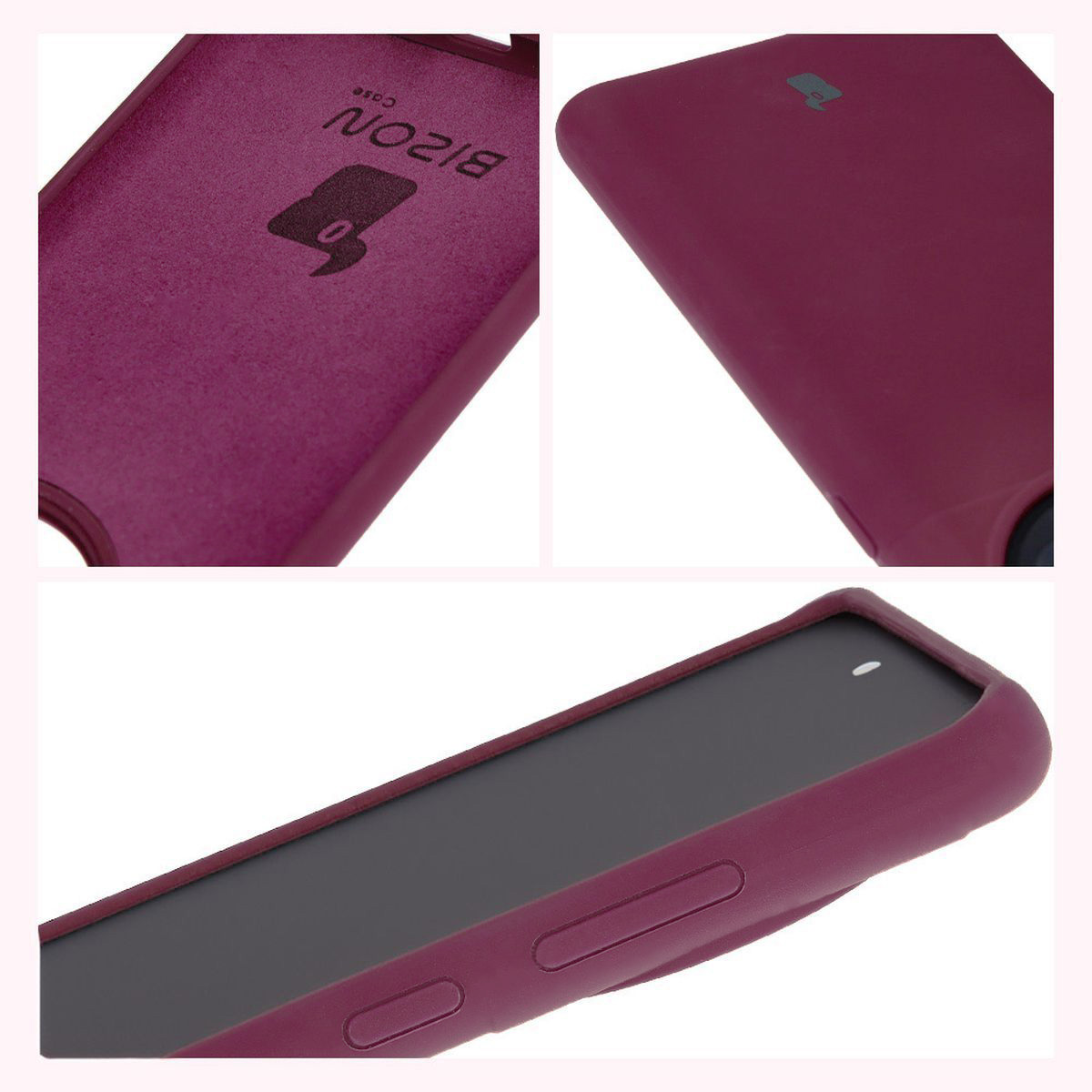 Construction of Bizon Soft Case: integrated covers, raised edges, and microfiber padding