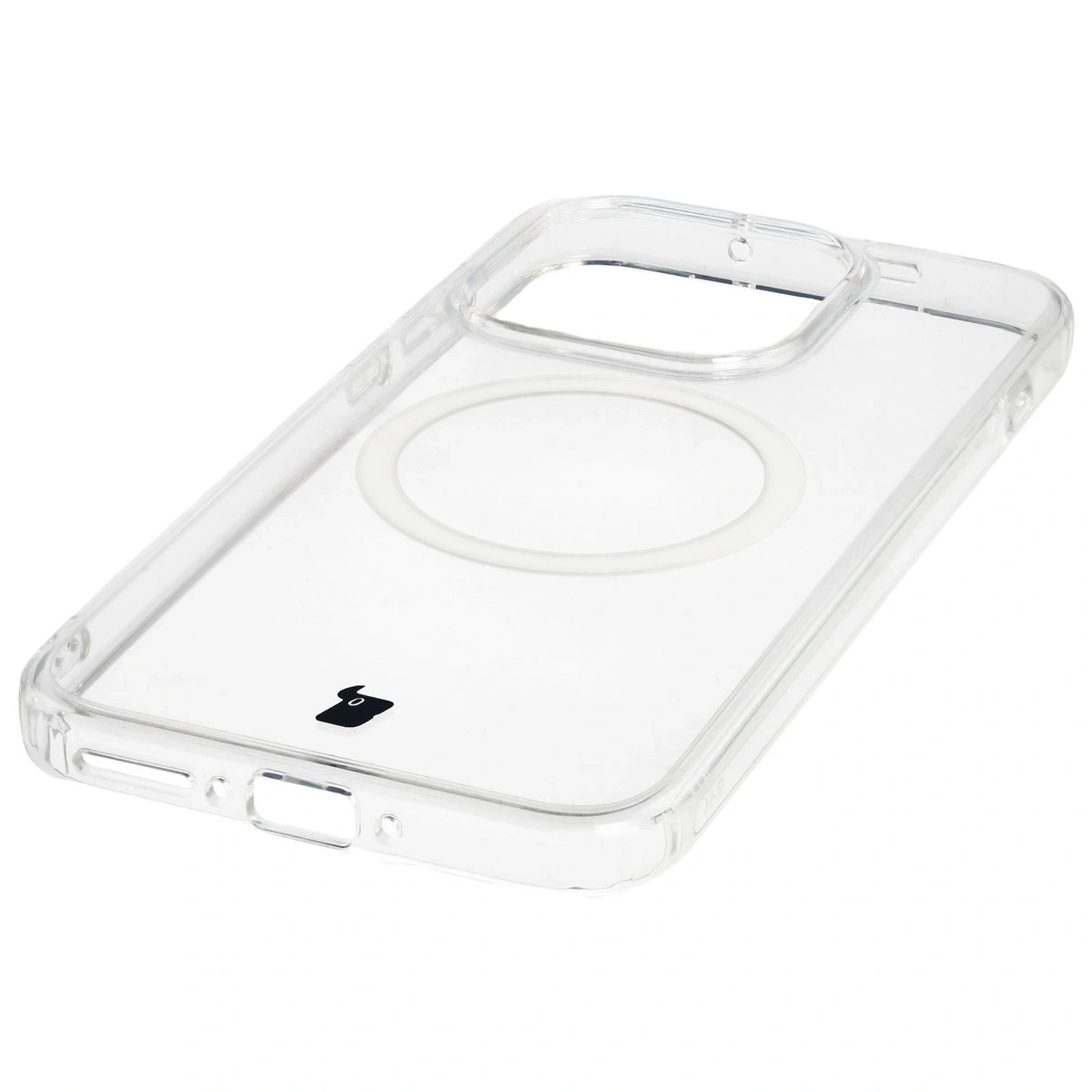 Zintegrowane przyciski, wycięcia i hybrydowy materiał w etui Bizon Case CrystalO do OnePlus 15