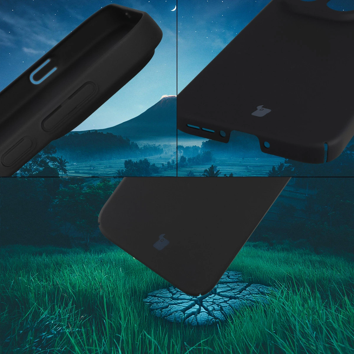 Zintegrowane osłony na przyciski, wycięcia i twardy materiał etui Bizon Case Łupka do OnePlus 15
