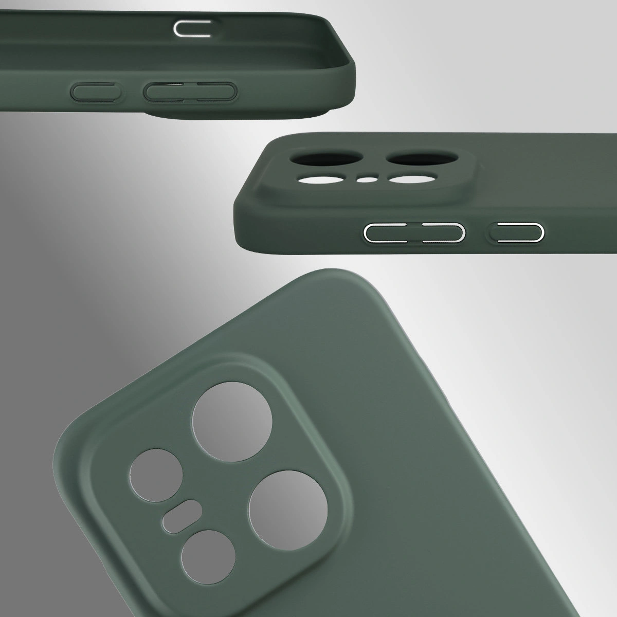 Dedykowane wycięcia i podwyższone krawędzie aparatu i ekranu w etui Bizon Case Łupka do OnePlus 15