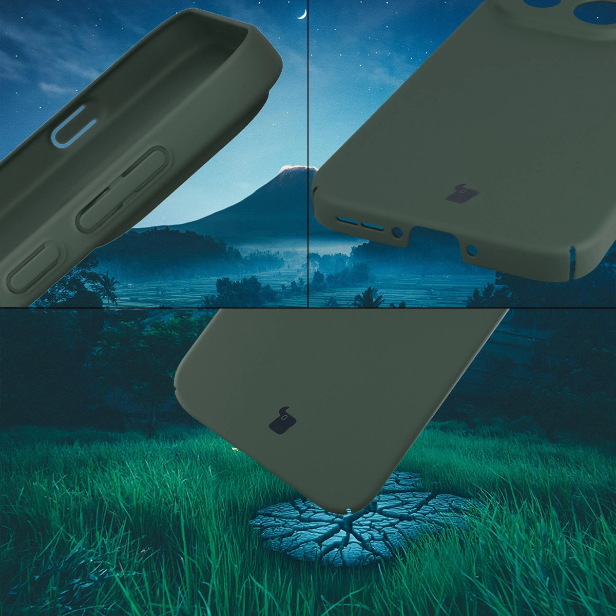 Zintegrowane osłony na przyciski, wycięcia i twardy materiał etui Bizon Case Łupka do OnePlus 15