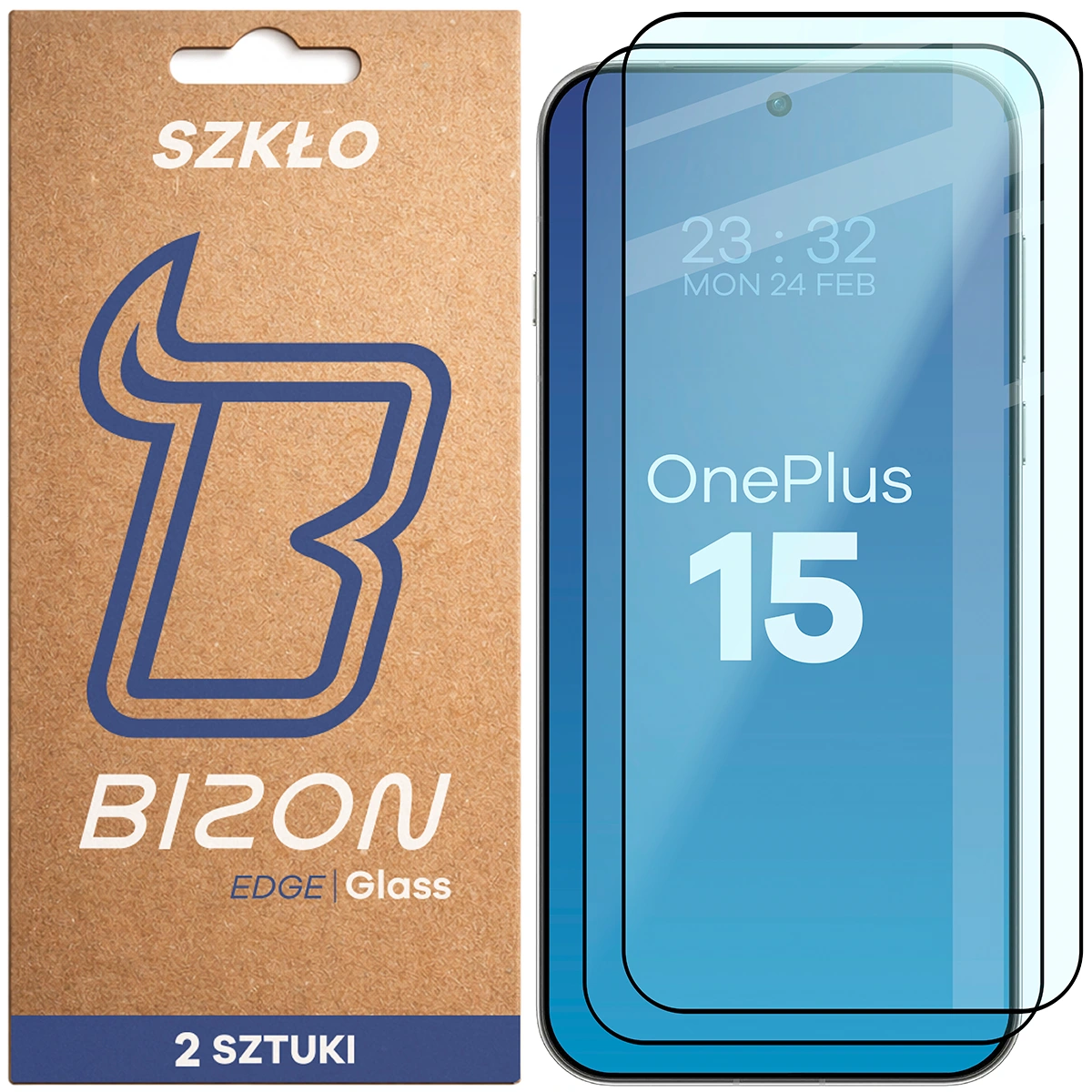 Szkło hartowane na cały ekran Bizon Glass Edge Duo dla OnePlus 15