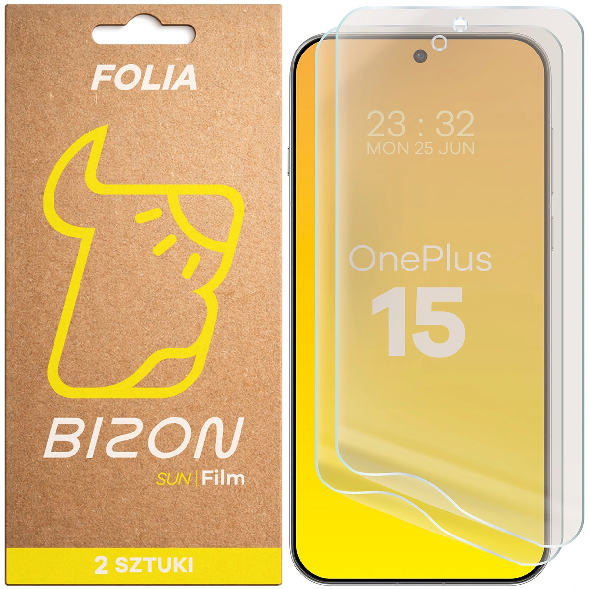 Folia matowa na ekran Bizon Film Sun Duo do OnePlus 15, 2 sztuki