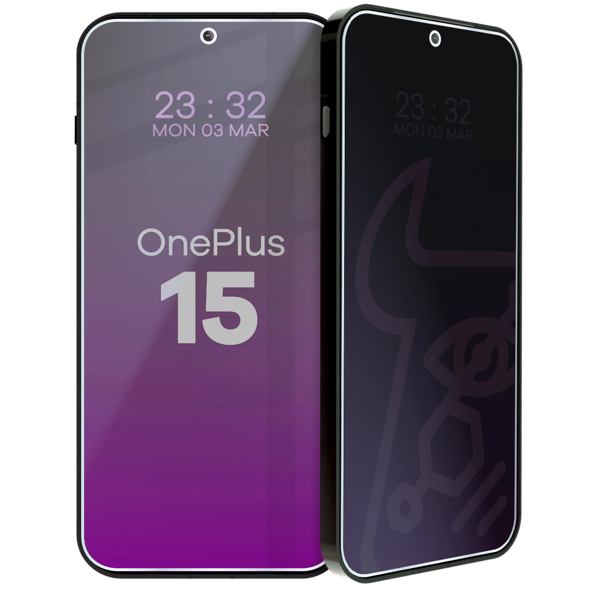 Szkło hybrydowe prywatyzujące Bizon Glass Mule Shadow do OnePlus 15