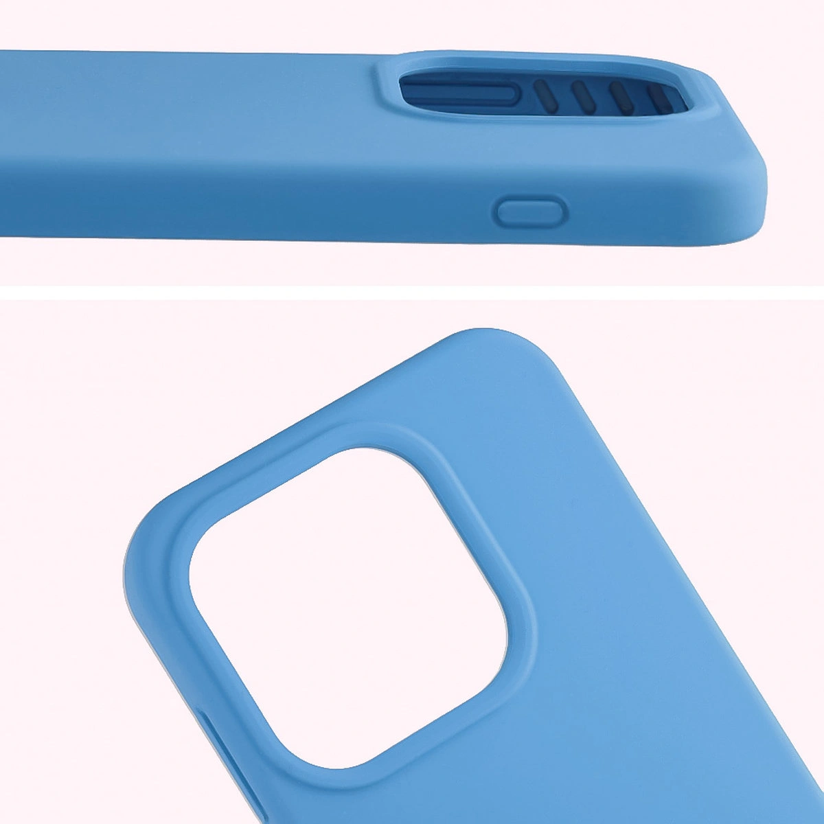 Close-up of the lens cutout in the Bison Soft Case for OnePlus 15