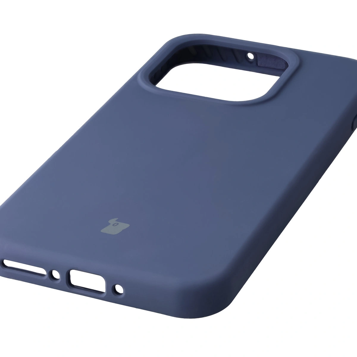 Close-up of precise cutouts and wireless charging capability in the Bison Soft Case for OnePlus 15