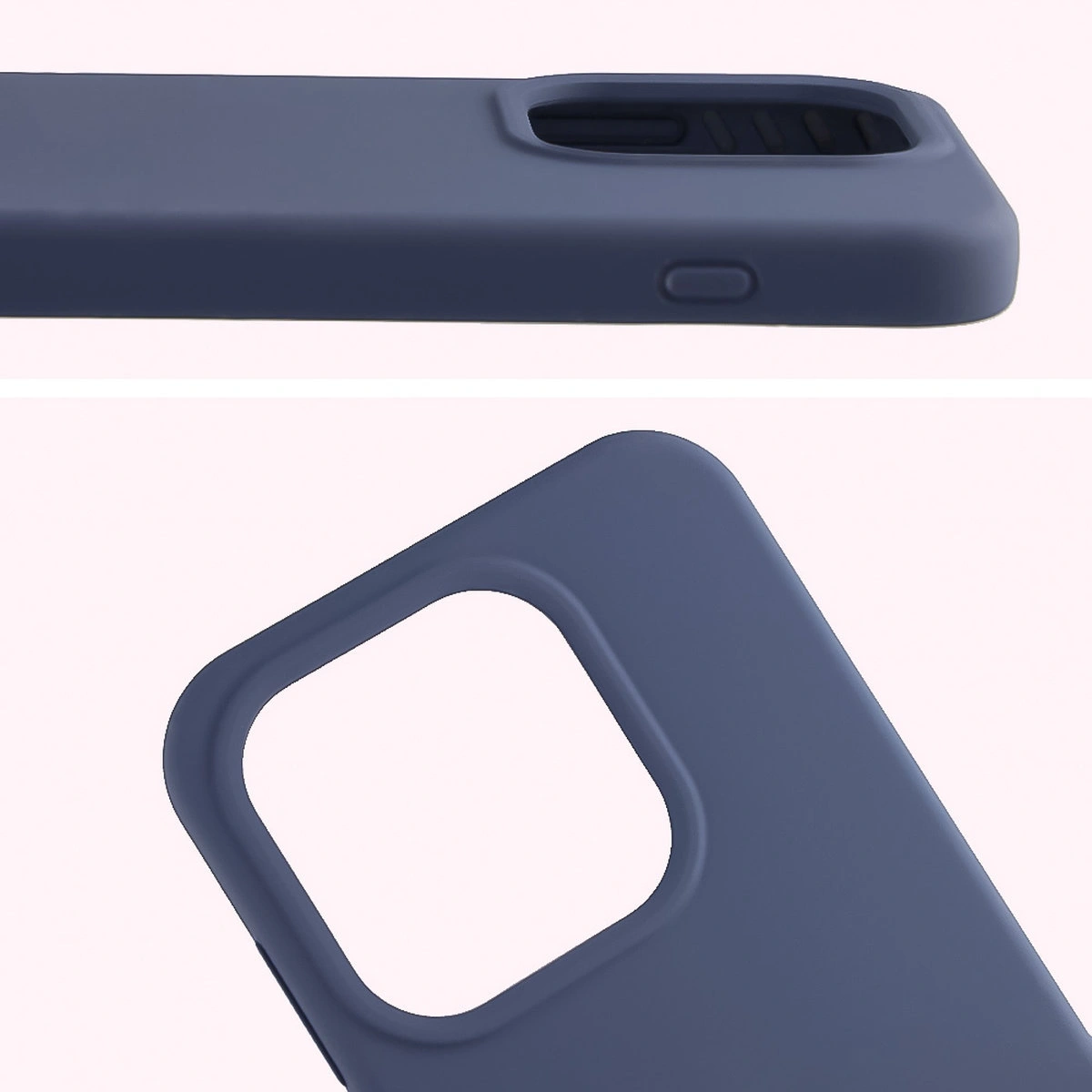 Close-up of the lens cutout in the Bison Soft Case for OnePlus 15