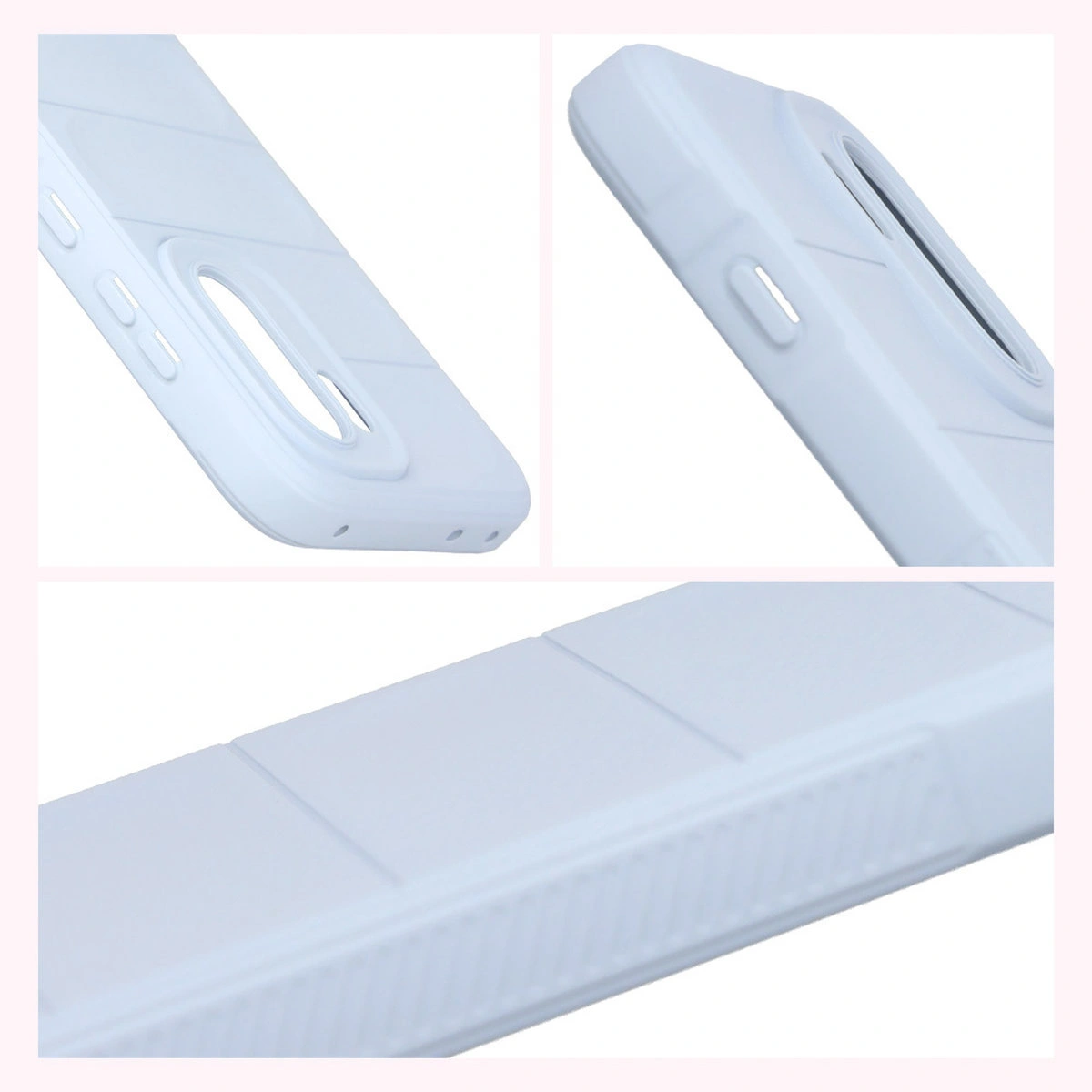 Textured sides and raised edges of the screen and camera in the Bison Case Tur for OnePlus 15R