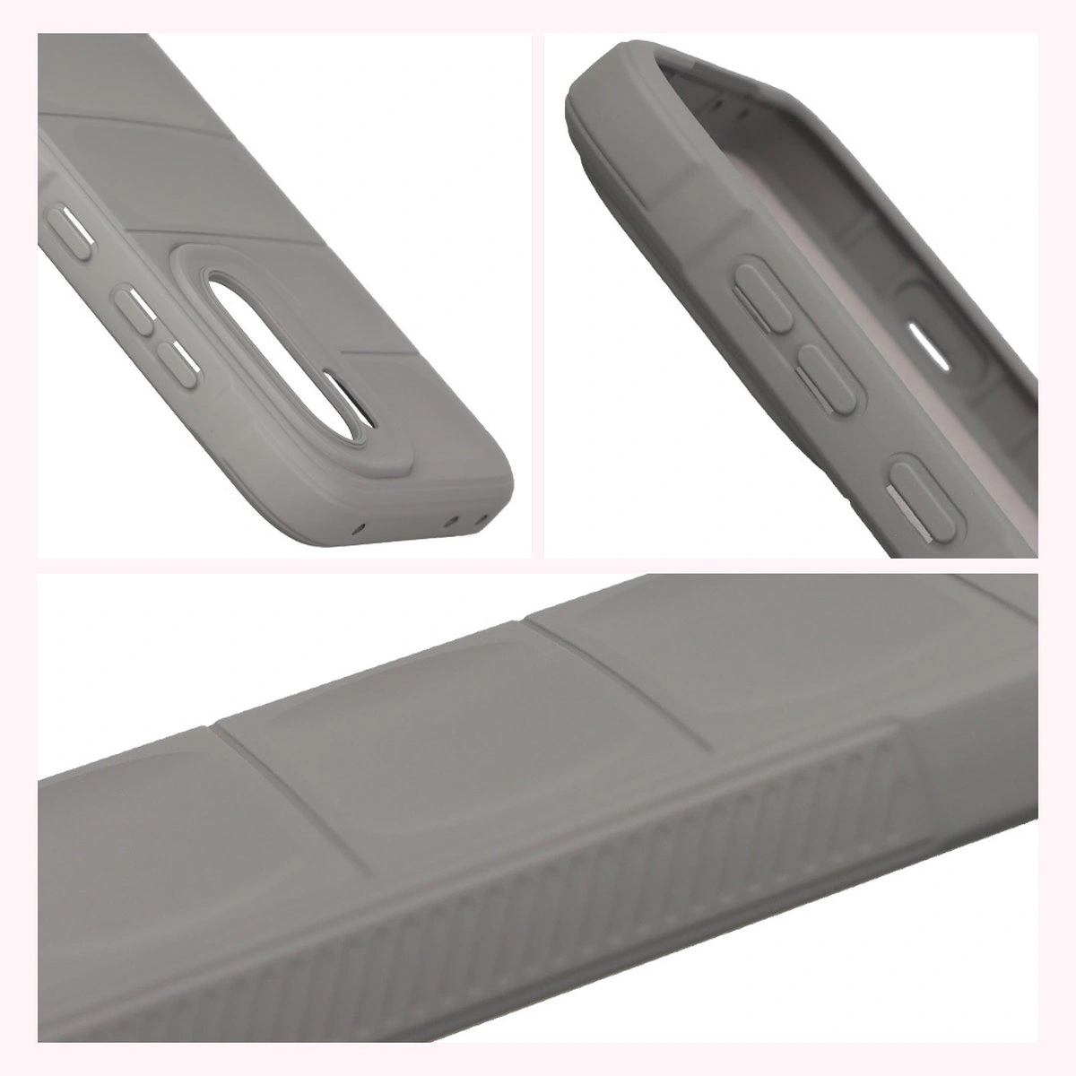 Textured sides and raised edges for the screen and camera in the Bison Case Tur for OnePlus 15R