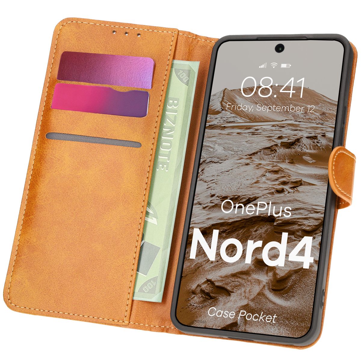Bison Case Pocket Flip Case for OnePlus Nord 4