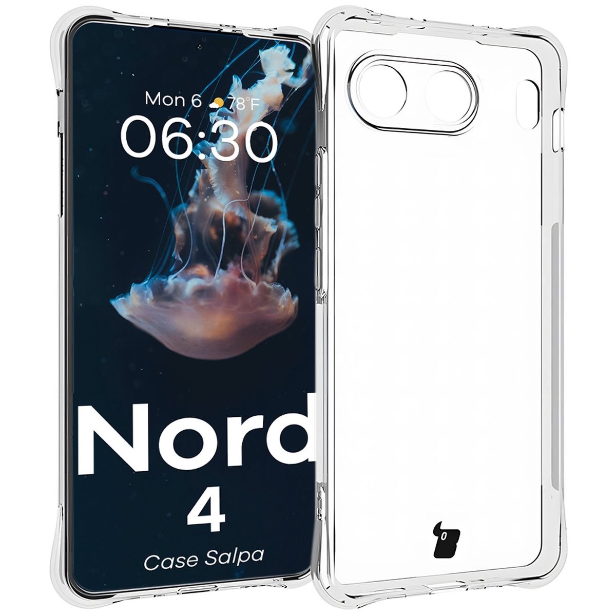 Transparente Hülle Bizon Case Salpa für das OnePlus Nord 4