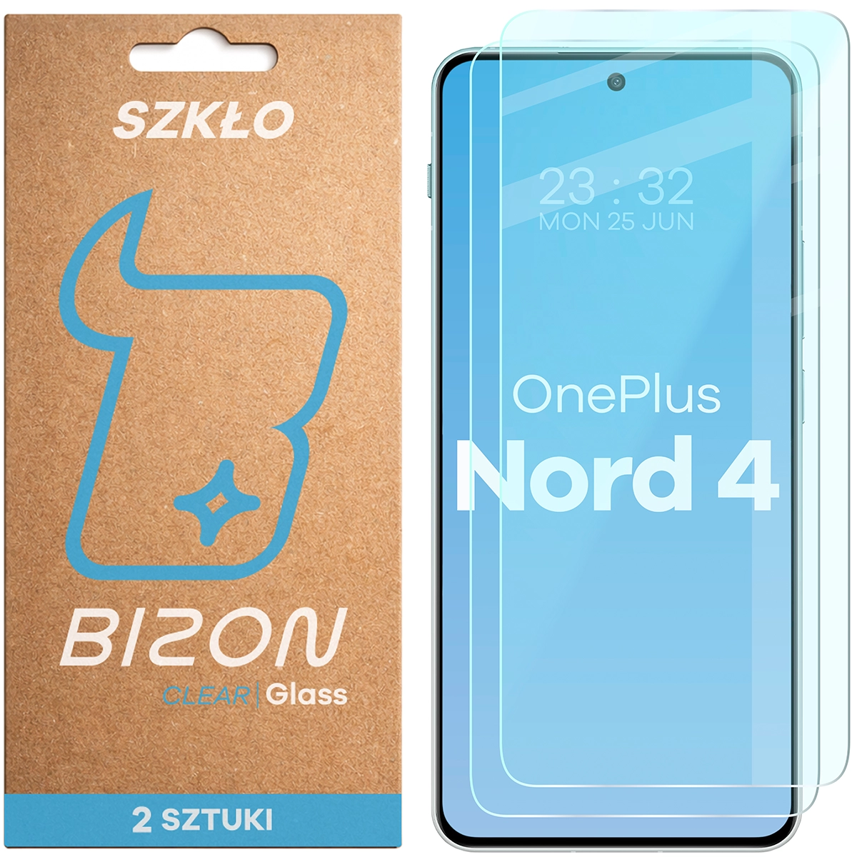 Szkło hartowane Bizon Glass Clear Duo do OnePlus Nord 4