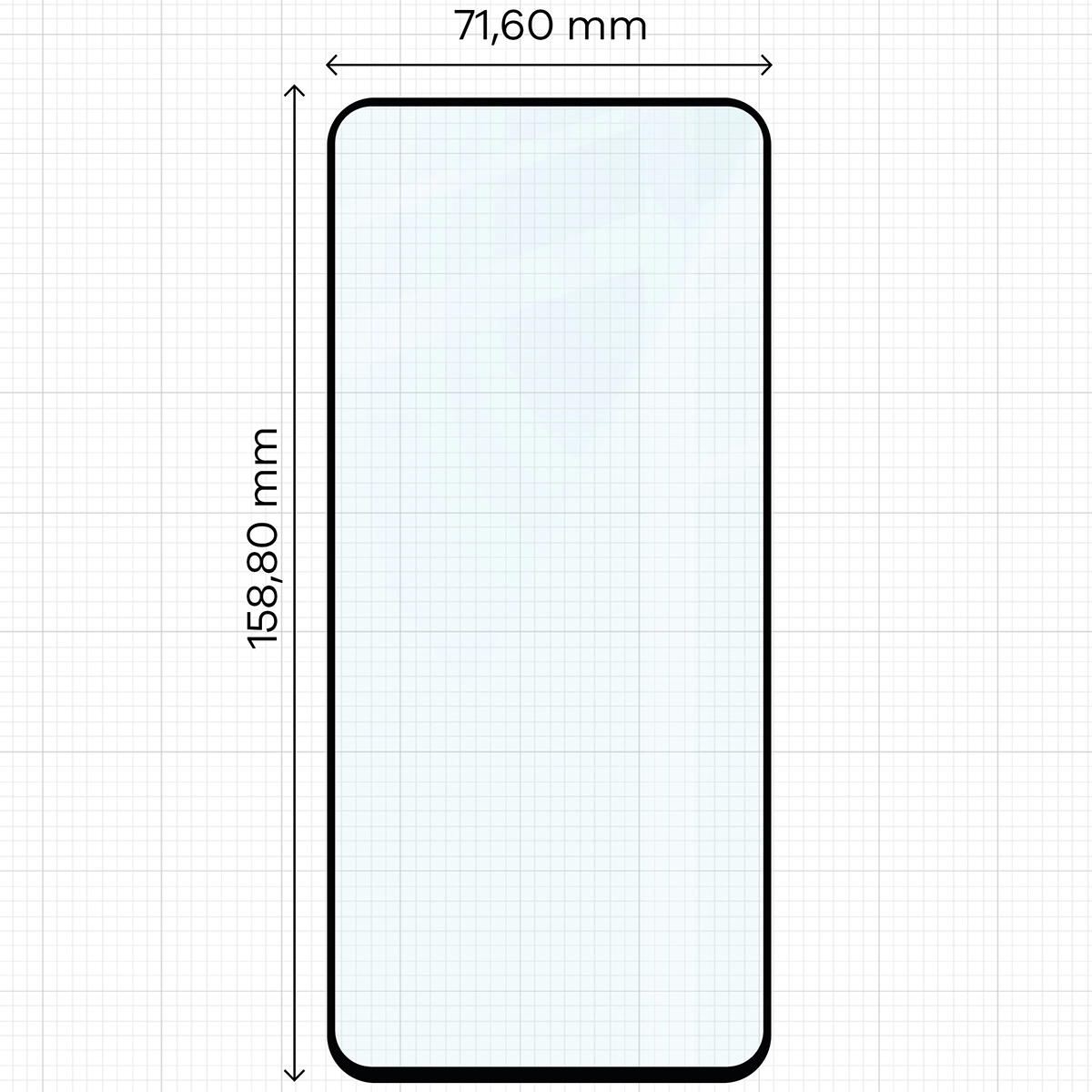 Wymiary szkła Bizon Glass Edge Duo do OnePlus Nord 4