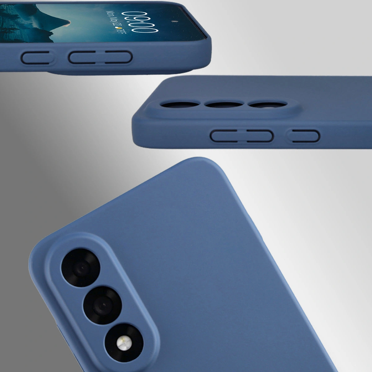 Dedykowane wycięcia i podwyższone krawędzie aparatu i ekranu w etui Bizon Case Łupka do OnePlus Nord 5