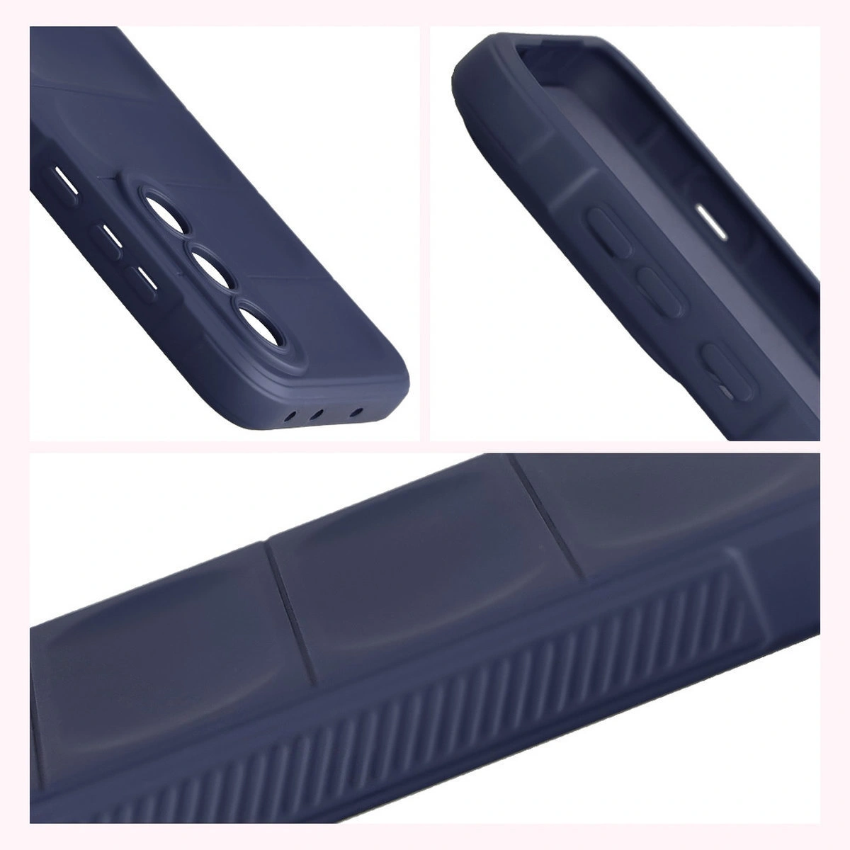 Texturált oldalak és megemelt szélek a kijelző és a kamera körül a Bizon Case Tur tokban OnePlus Nord 5-höz