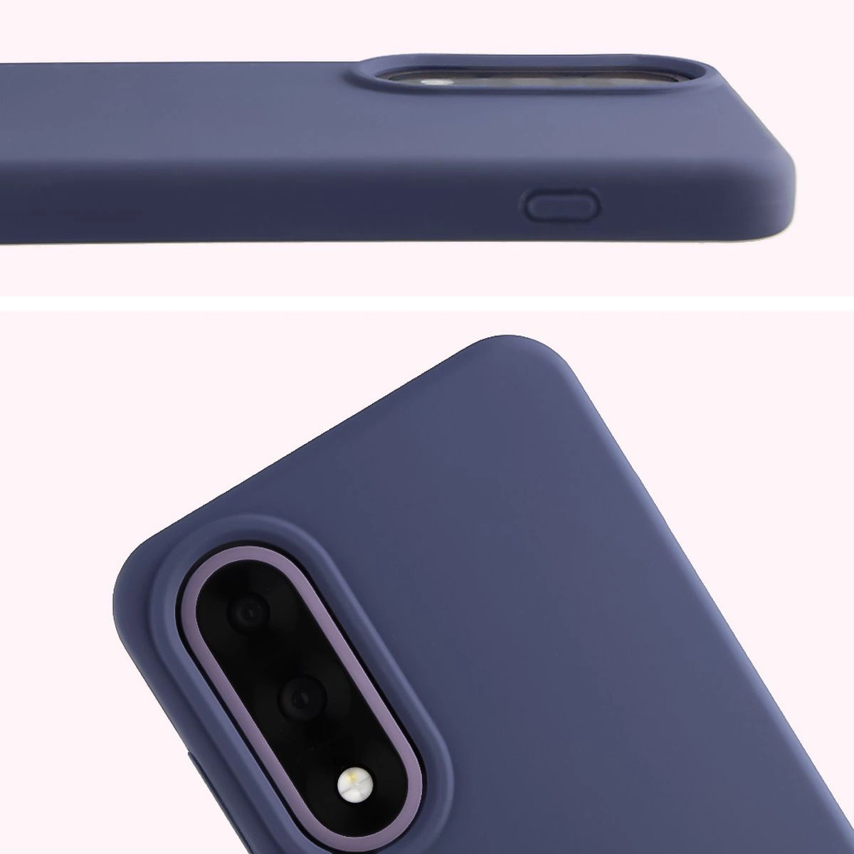 Zbliżenie na wycięcie na obiektywy w etui Bizon Soft Case do OnePlus Nord 5