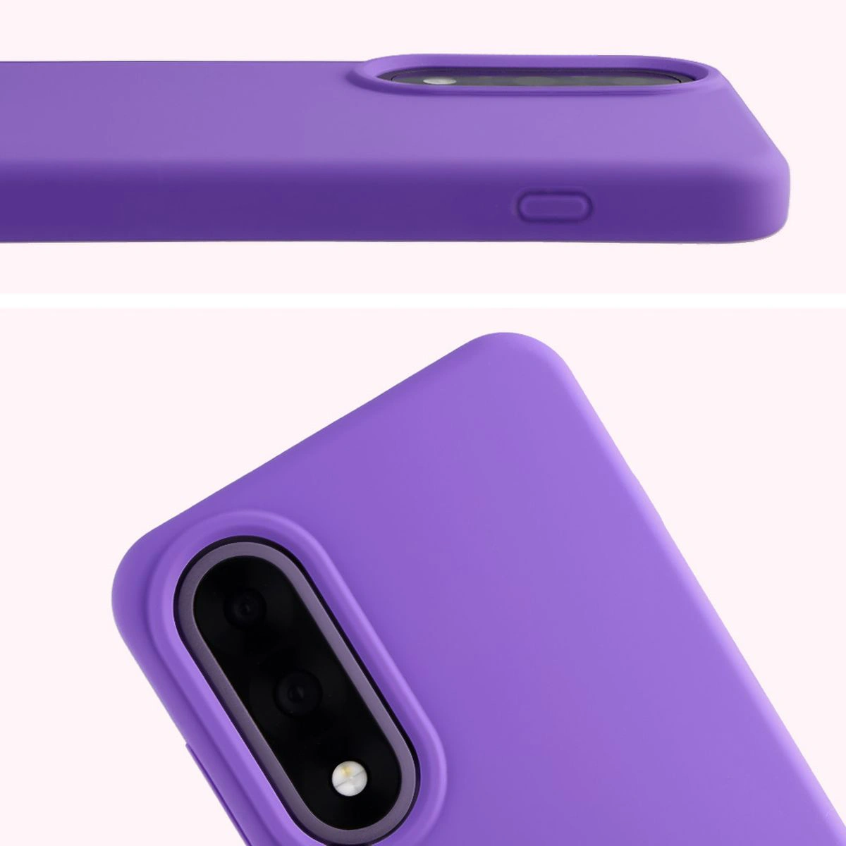 Close-up of the lens cutout in the Bison Soft Case for OnePlus Nord 5