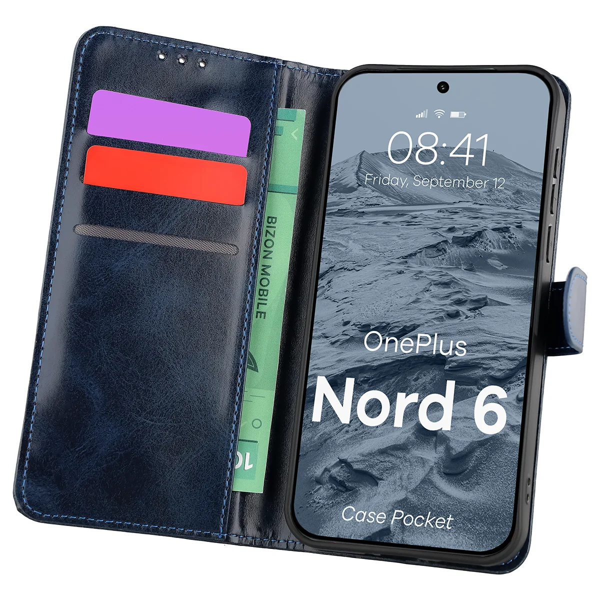 Flap case with card slots Bison Case Pocket for OnePlus Nord 6
