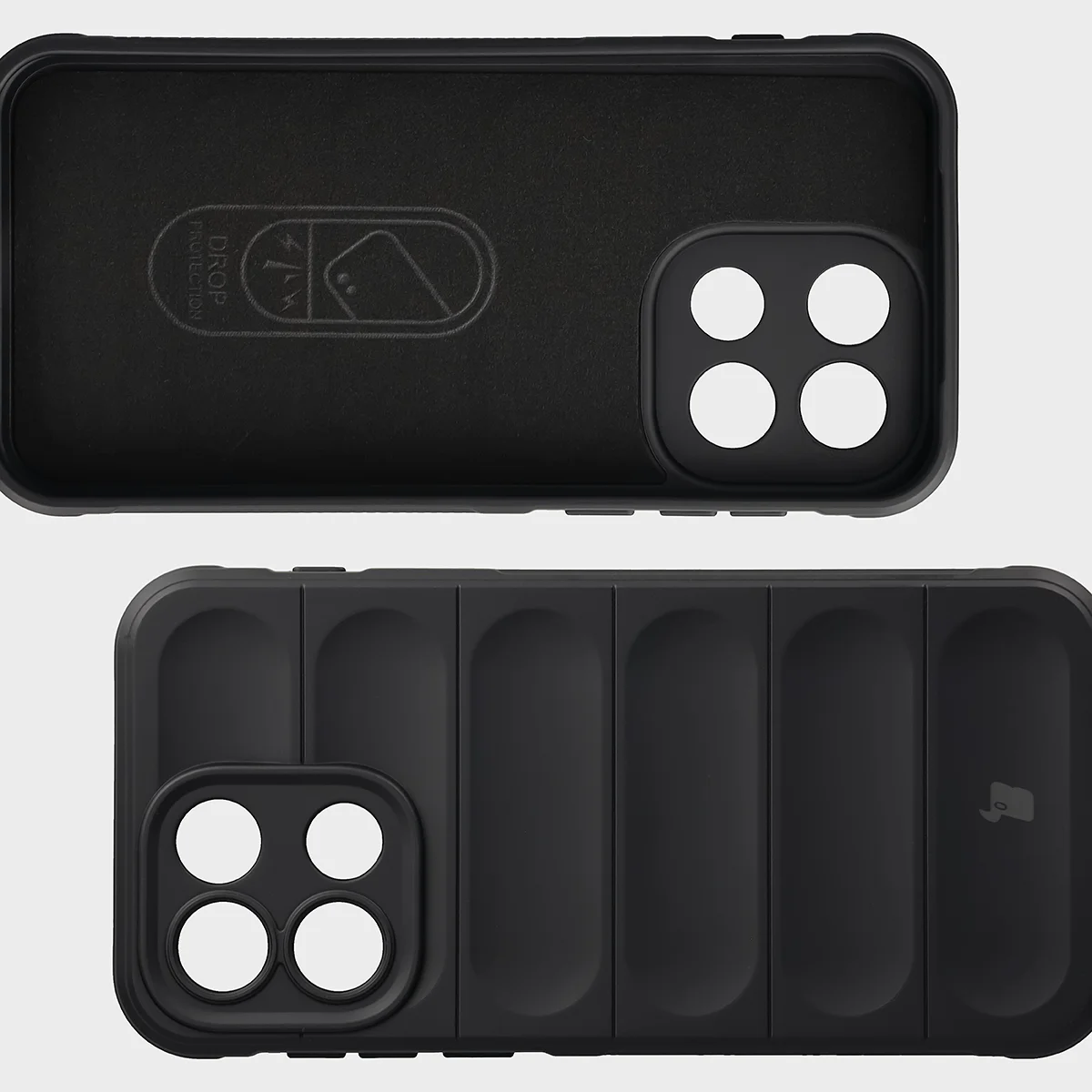 Microfiber lining, grooves on the back, and reinforced corners in the Bizon Case Tur for OnePlus Nord 6