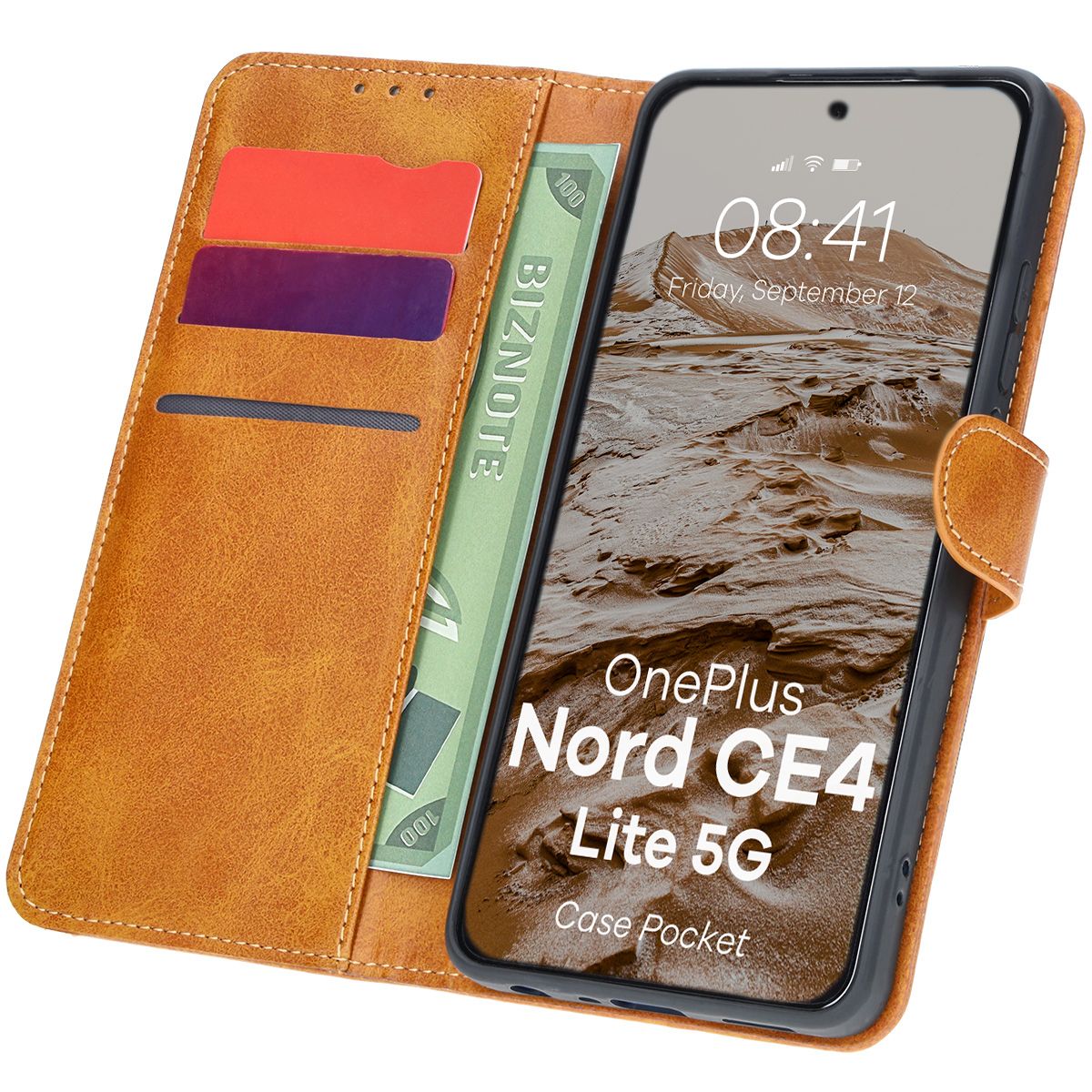 Bizon Case Pocket Flip Case for OnePlus Nord CE4 Lite 5G