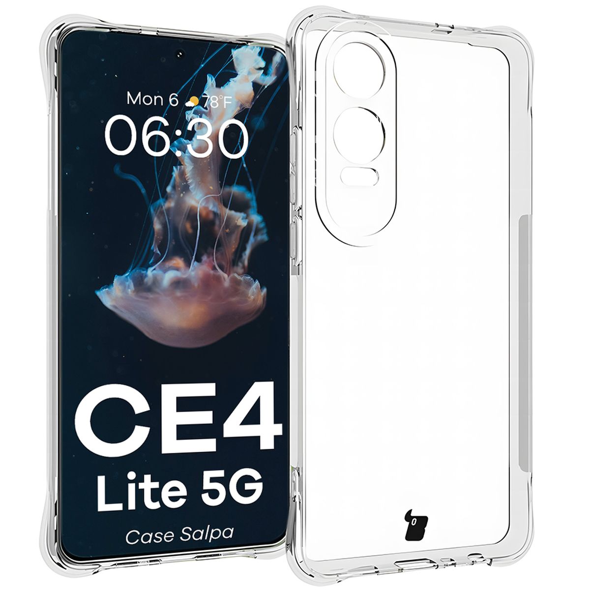 Transparent Bizon Case Salpa for OnePlus Nord CE4 Lite 5G