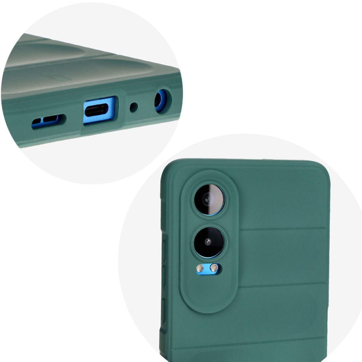 Precise cutouts and compatibility with wireless charging in Bizon Case Tur