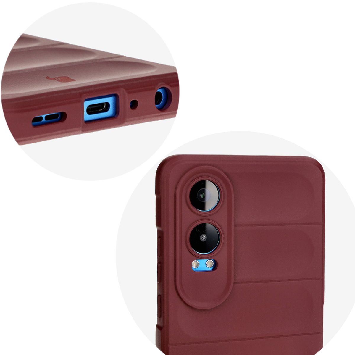 Precise cutouts and compatibility with wireless charging in Bizon Case Tur