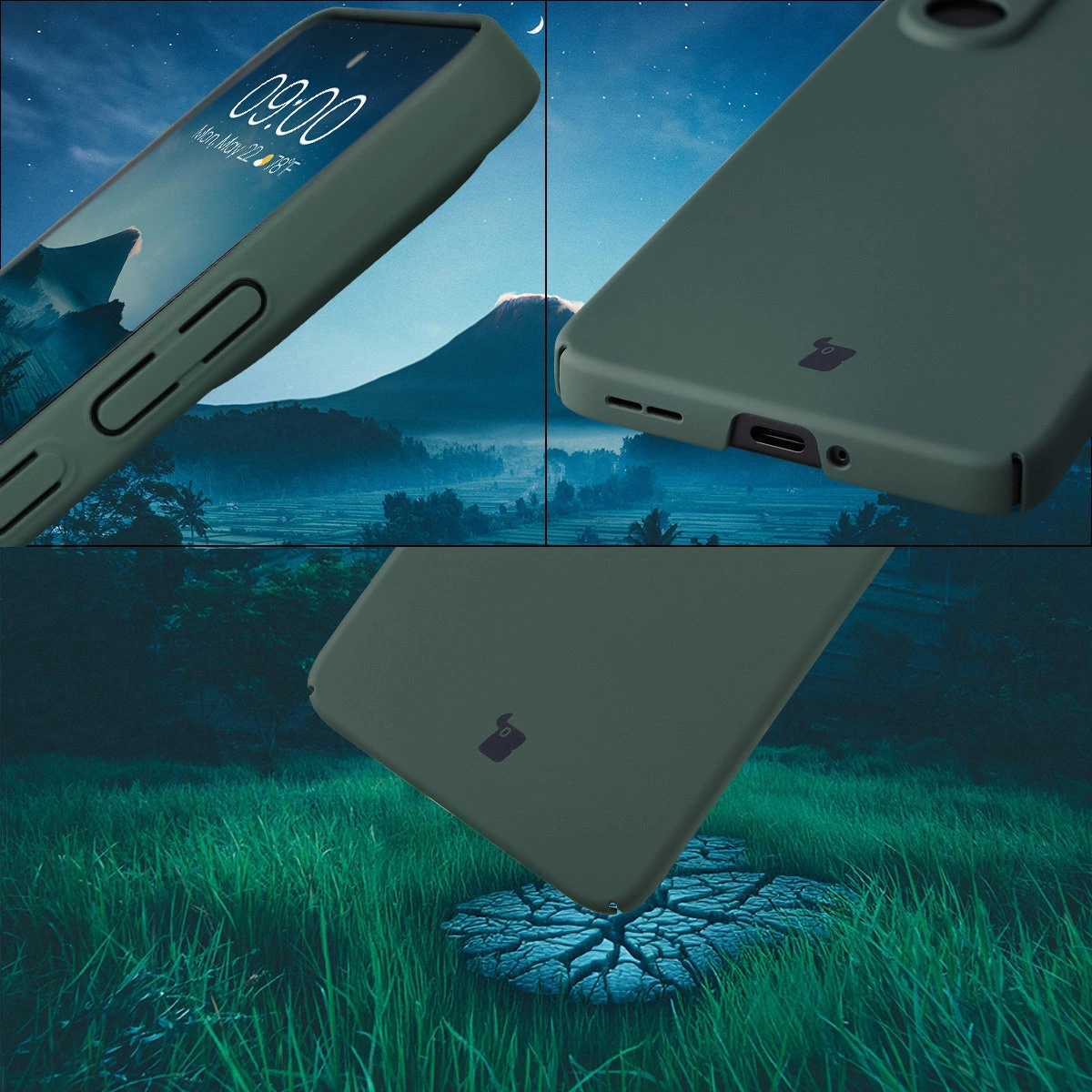 Integrated button covers, cutouts, and hard material of the Bizon Case Slate for OnePlus Nord CE5 5G