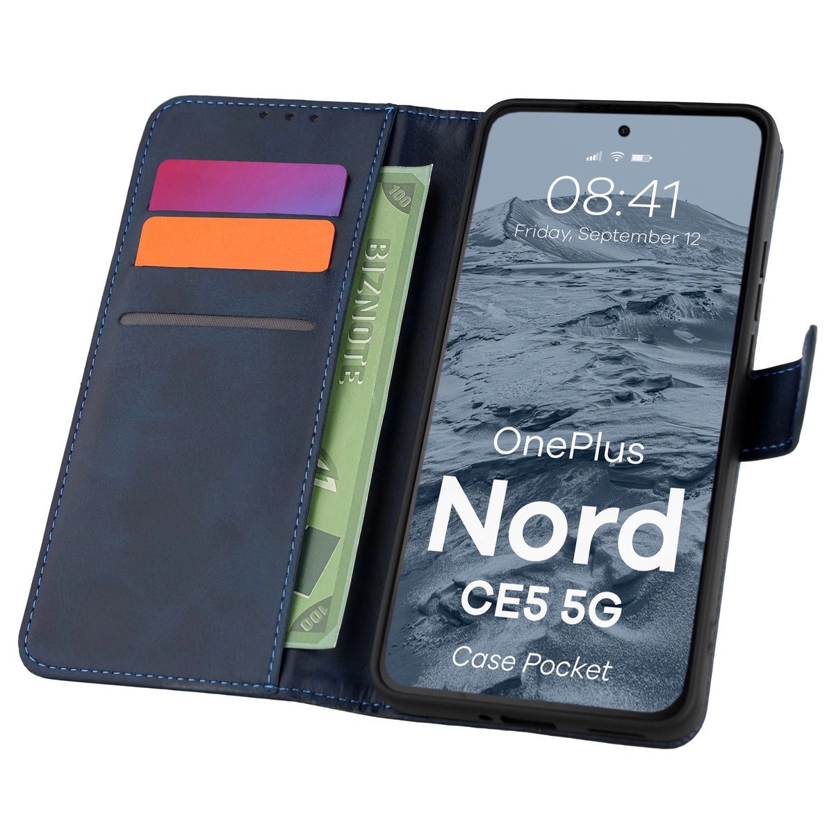 Flap case with card slots Bison Case Pocket for OnePlus Nord CE5 5G