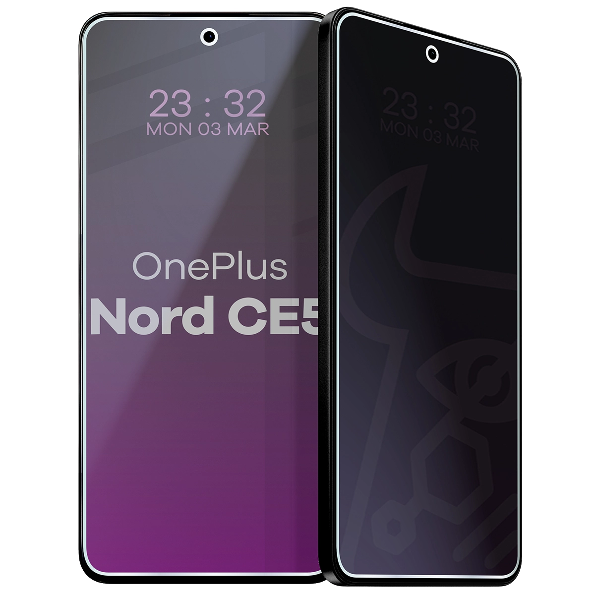 Szkło hybrydowe prywatyzujące Bizon Glass Mule Shadow do OnePlus Nord CE5 5G