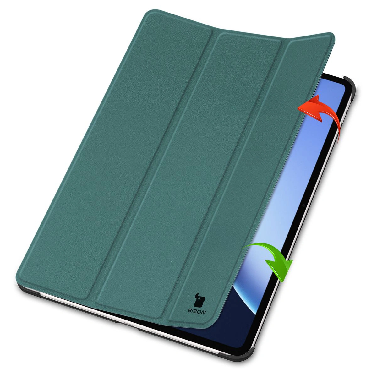 Etui z klapką Bizon Case Tab Croc od frontu do OnePlus Pad 3 / OnePlus Pad 2 Pro / OPPO Pad 4 / OPPO Pad 4 Pro