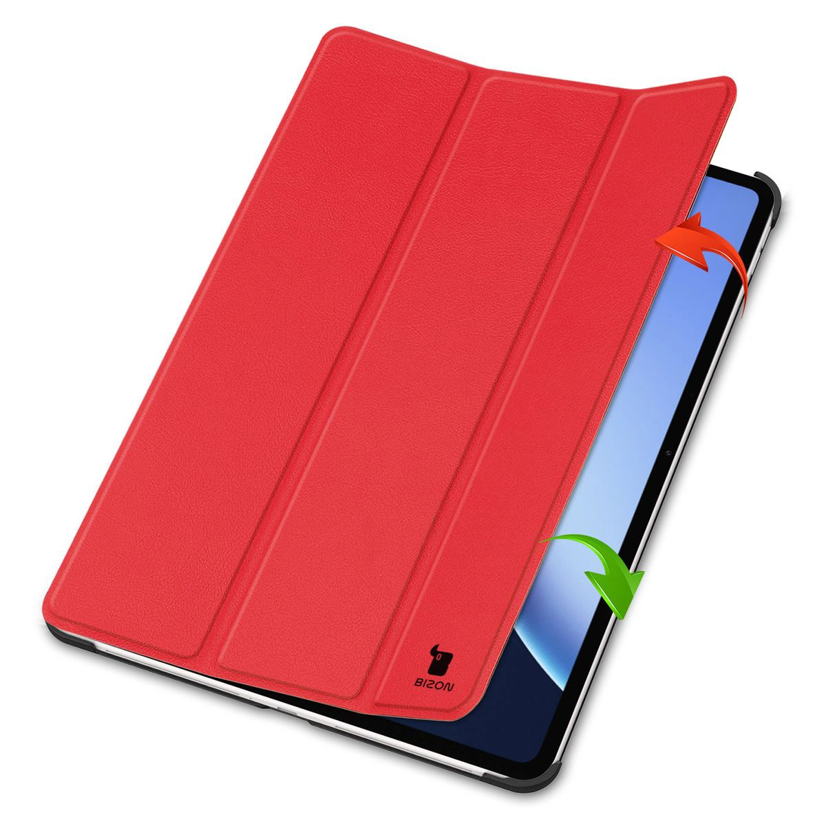 Etui z klapką Bizon Case Tab Croc od frontu do OnePlus Pad 3 / OnePlus Pad 2 Pro / OPPO Pad 4 / OPPO Pad 4 Pro