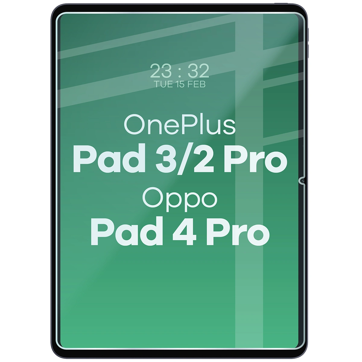 Tablet with Bizon Glass Tab Clear applied to OnePlus Pad 3/2 Pro/OPPO Pad 4/4 Pro