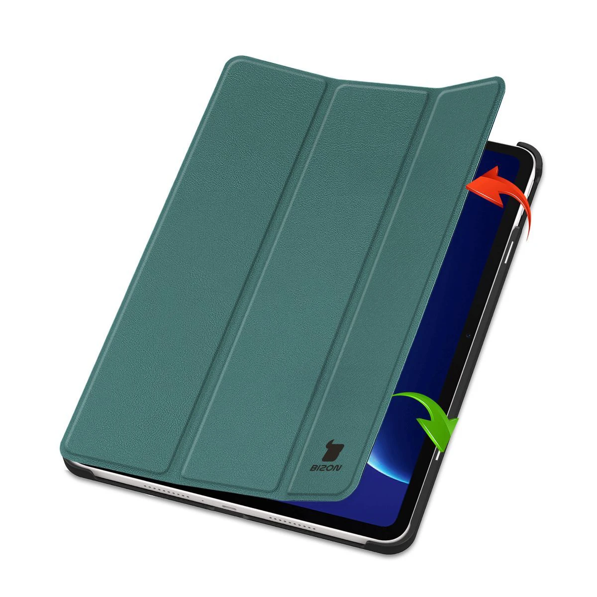 Etui z klapką Bizon Case Tab Croc od frontu do OnePlus Pad Go 2 / Oppo Pad Air5